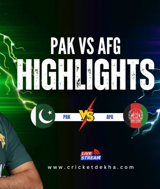 PAK vs AFG highlights