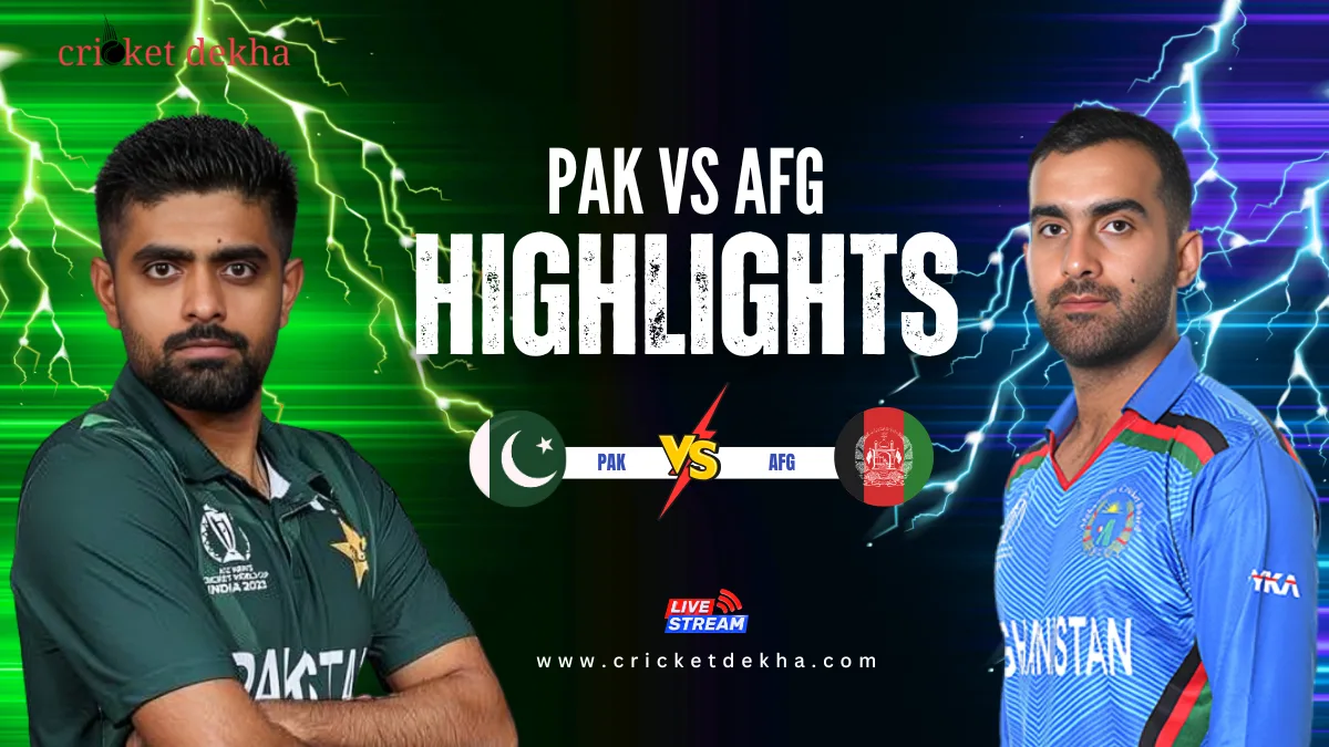 PAK vs AFG highlights