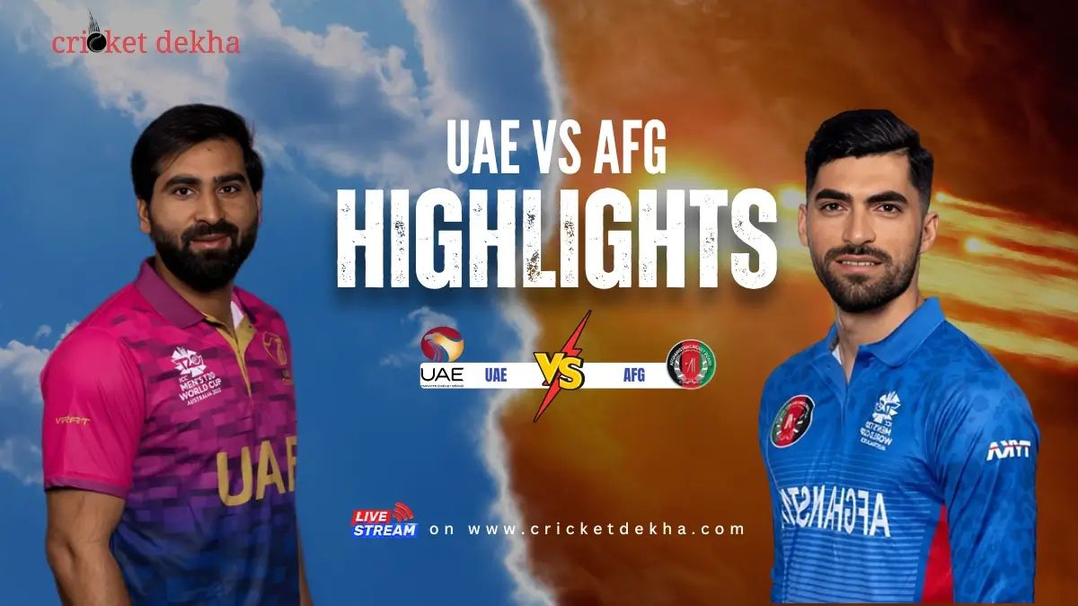 UAE vs Afghanistan Highlights
