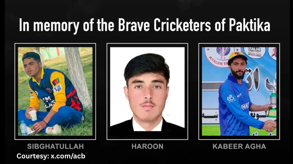 Afghanistan and Pakistan war, 3 Afghanistan’s cricketer were killed in an Air Strike