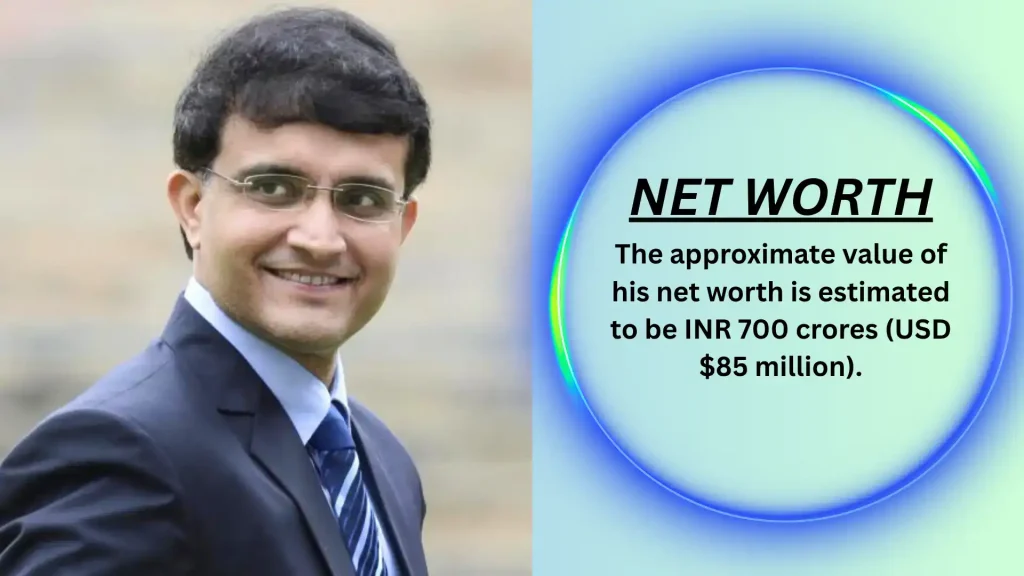 sourav ganguly net worth in 2025